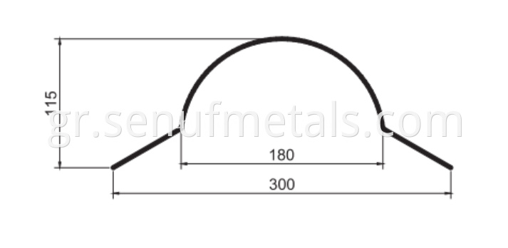 Aluminium roof ridge cap roll former equipment (3)